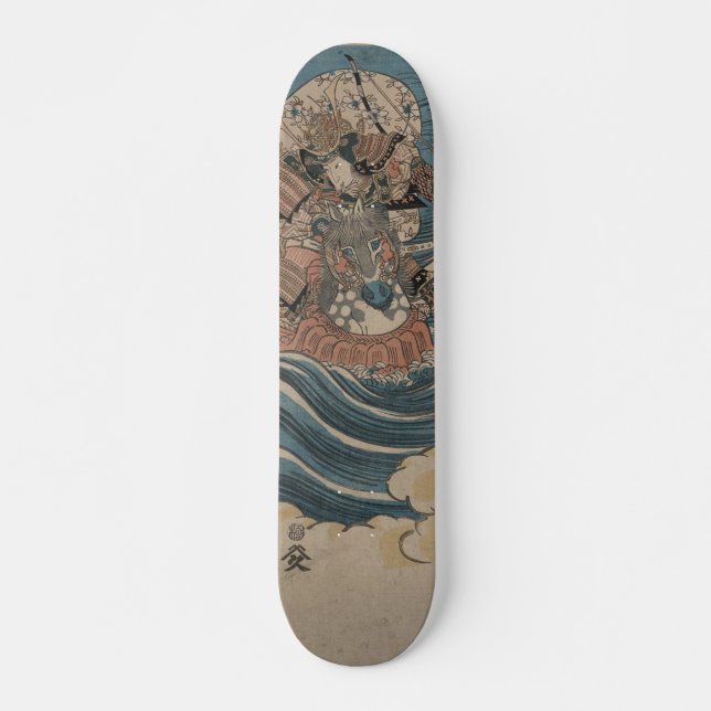 Skateboard Samouraïs à cheval circa 1830 (Devant)