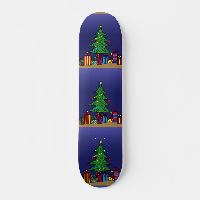 Skateboard sapin de Noël (Devant)