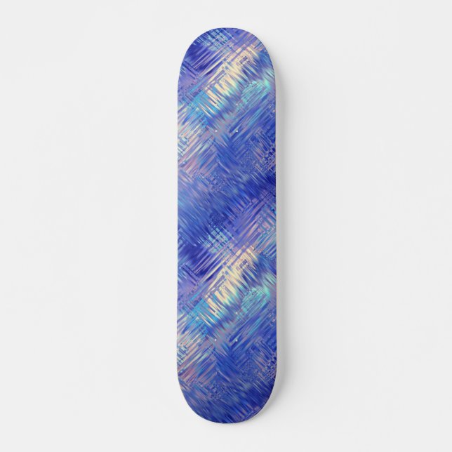 Skateboard Sapphire Blue Scribbled Texture (Devant)