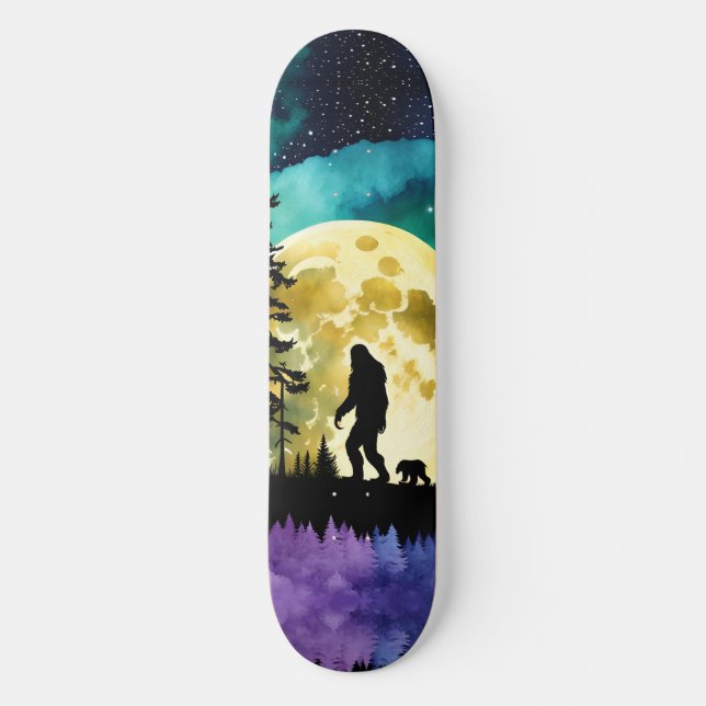 Skateboard Sasquatch marche avec son animal de compagnie Bear (Recto)