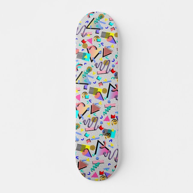 Skateboard Saved by the Skate Deck 90s Party Design (Devant)