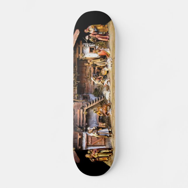 Skateboard Scène de la Nativité de Noël (Recto)