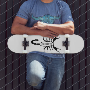 Skateboard Scorpio noir Scorpion étoile