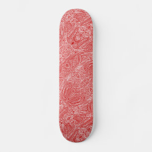 Skateboard Scribble rouge