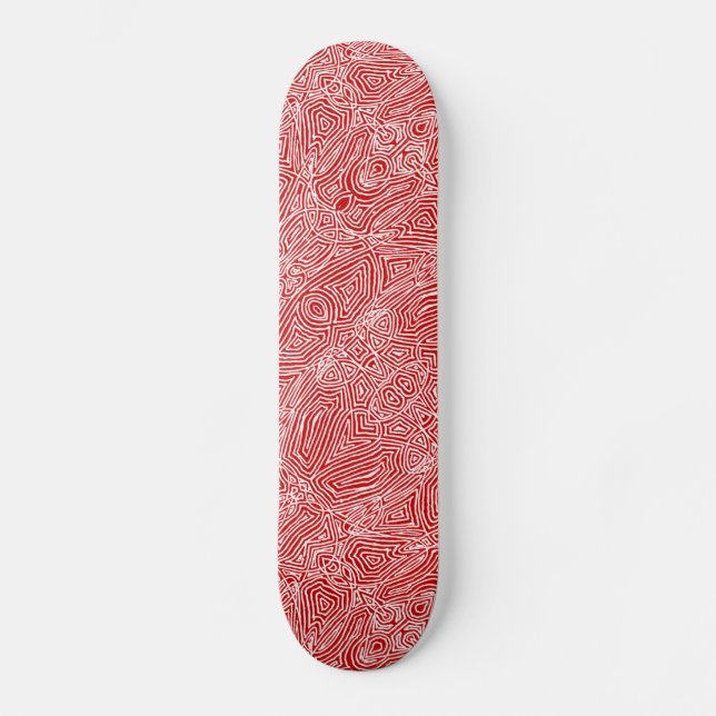 Skateboard Scribble rouge (Recto)