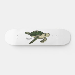 Skateboard Sea turtle cartoon