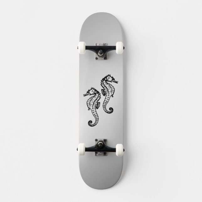 Skateboard Seahorse Silver (Recto)