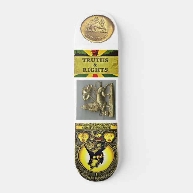 Skateboard SELASSIE I RASTA Planche à roulettes (Recto)
