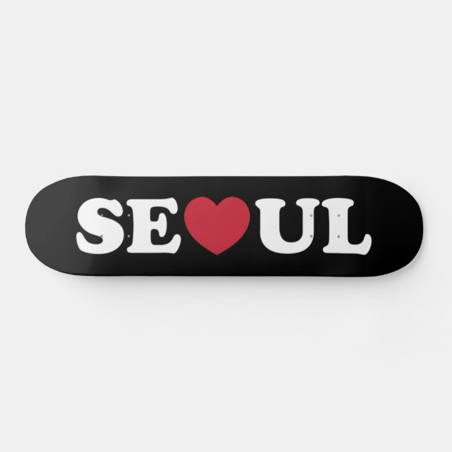 Skateboard Séoul Love Heart (Horz)