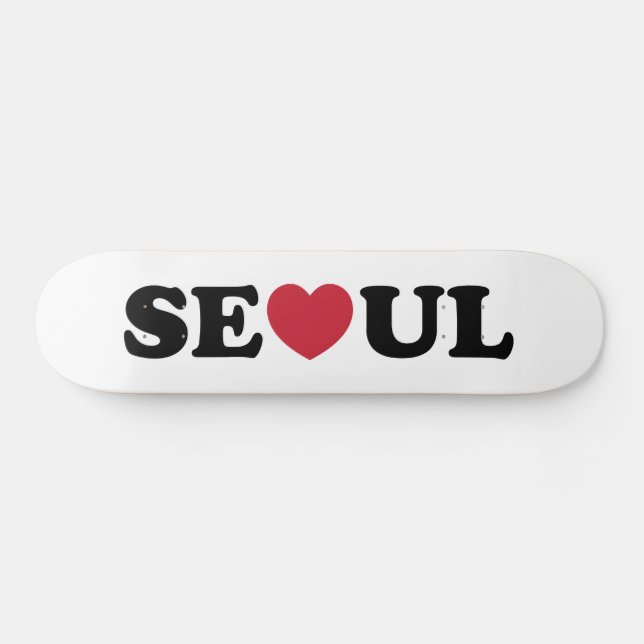 Skateboard Séoul Love Heart (Horz)
