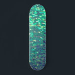 Skateboard Séquence simulée bleue turquoise<br><div class="desc">skateboard de faux séquençage</div>