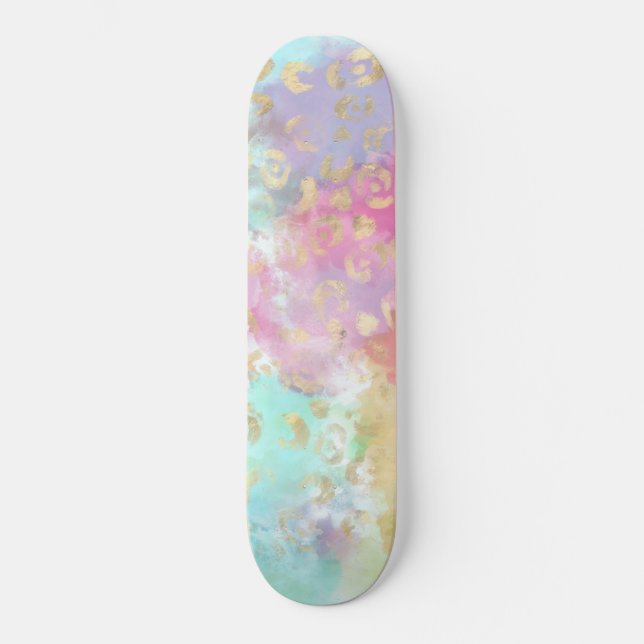 Skateboard Série de design Leopard Paint 2    (Recto)