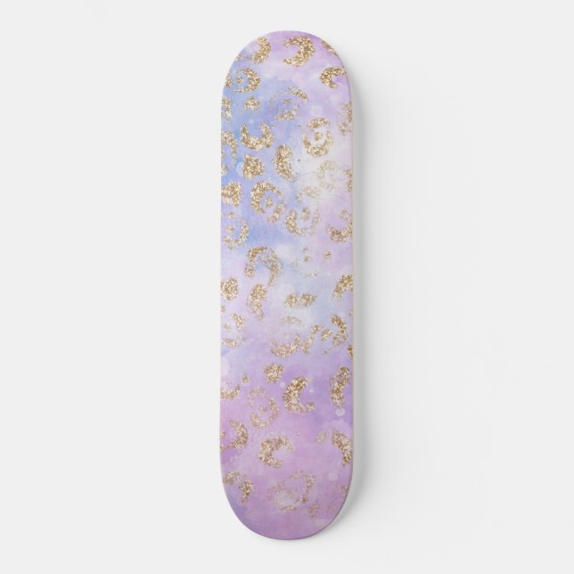Skateboard Série de design peinture léopard 3  (Recto)