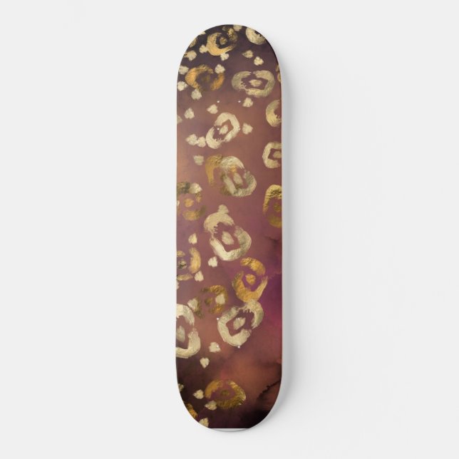 Skateboard Série de design peinture léopard 7  (Recto)