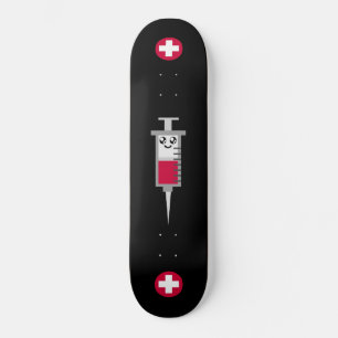 SKATEBOARD SERINGUE MÉDICALE KAWAII TIR CROSS DECK