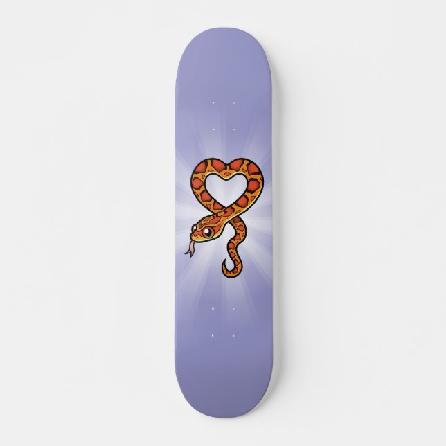 Skateboard Serpent de dessin animé (Devant)