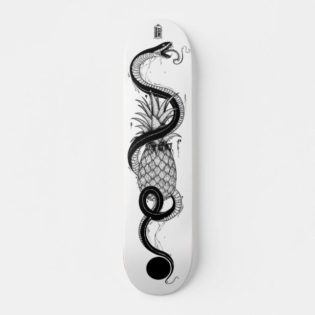 Skateboard Serpent et ananas (Devant)