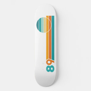 Skateboard Serviette de plage Retro Sunset 89