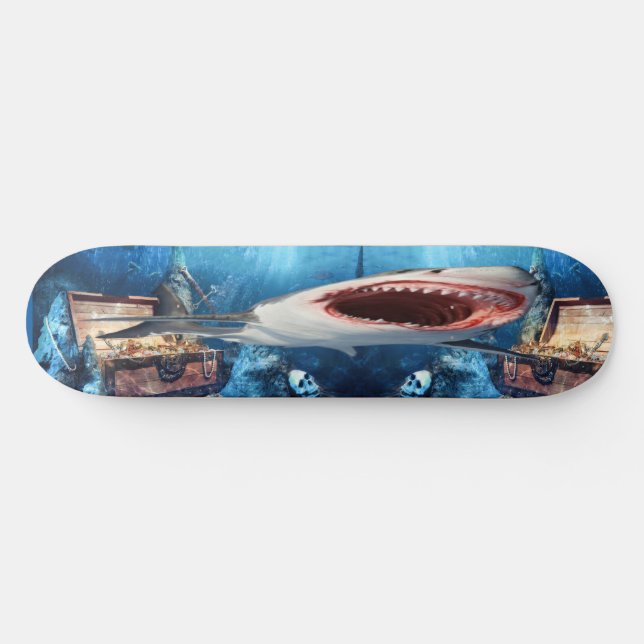 Skateboard Shark trésor (Horz)