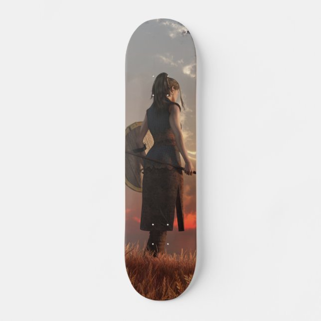 Skateboard Shield-Maiden (Recto)