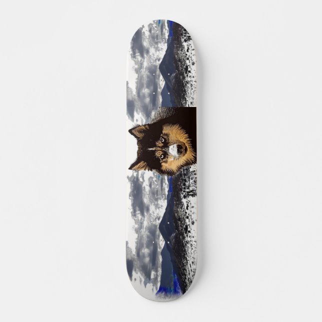 Skateboard Sibérien Husky (Devant)