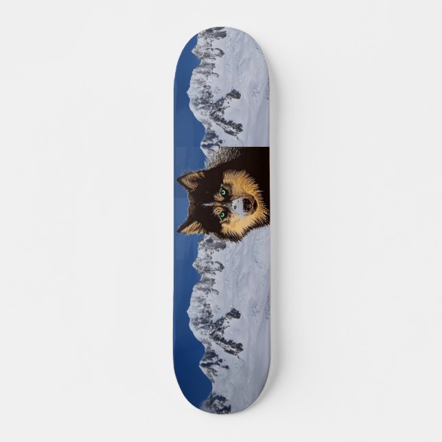 Skateboard Sibérien Husky (Devant)
