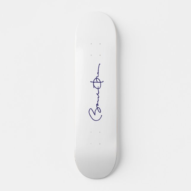 Skateboard Signature de Barack Obama (Devant)
