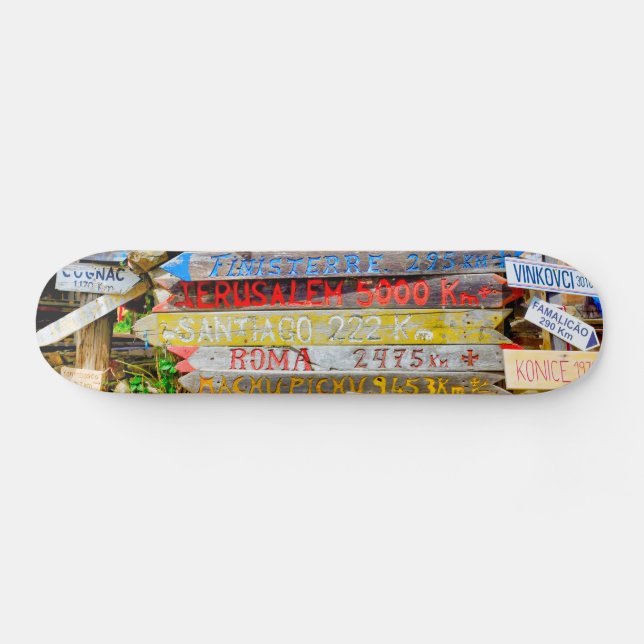 Skateboard Signe de distance (Horz)