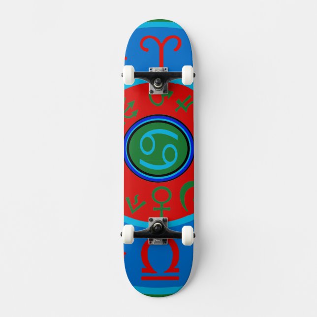 Skateboard Signe de naissance du zodiaque en planche à roulet (Recto)