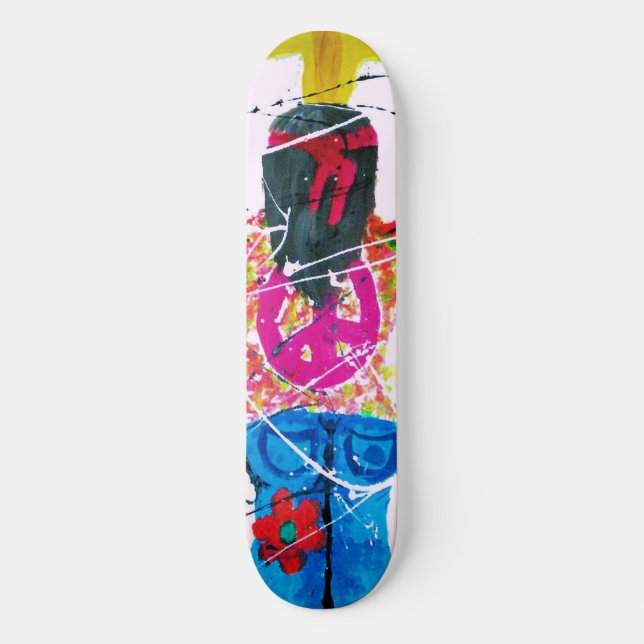 Skateboard Signe de Paix Hippie Groovy (Recto)