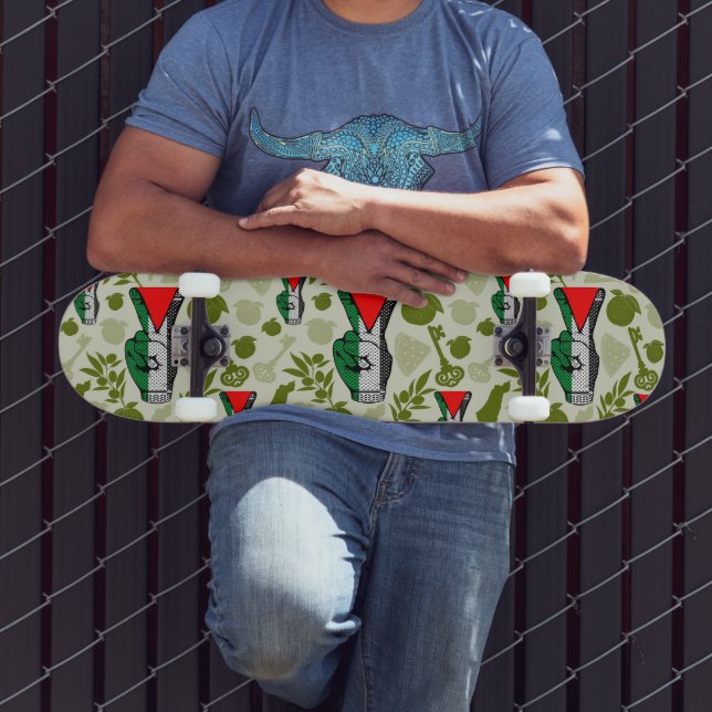 Skateboard Signe de victoire à la main Résistance Symbole du  (Extérieur 3)