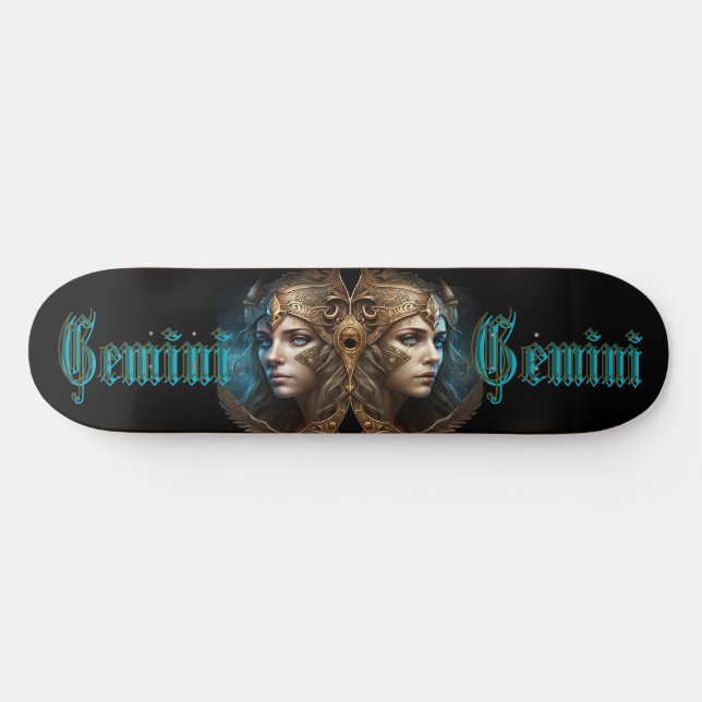 Skateboard Signe du zodiaque Gémeaux (Horz)