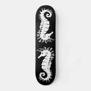 Skateboard Silhouette de la Créature de la Mer - Hippocampes
