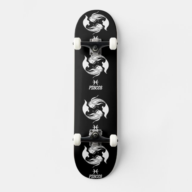 Skateboard Silhouette des Poissons (Recto)