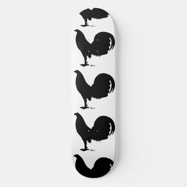 Skateboard Silhouette du coq Gamecock (Recto)