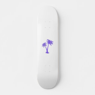 Skateboard Silhouette noire des palmiers tropicaux