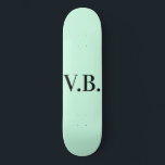 Skateboard Simple couleur solide ajouter le nom du texte mono<br><div class="desc">Personnaliser modèle</div>
