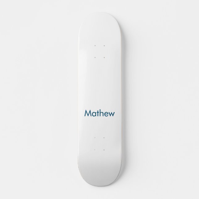 Skateboard simple initial letter monogram add your name lett  (Devant)