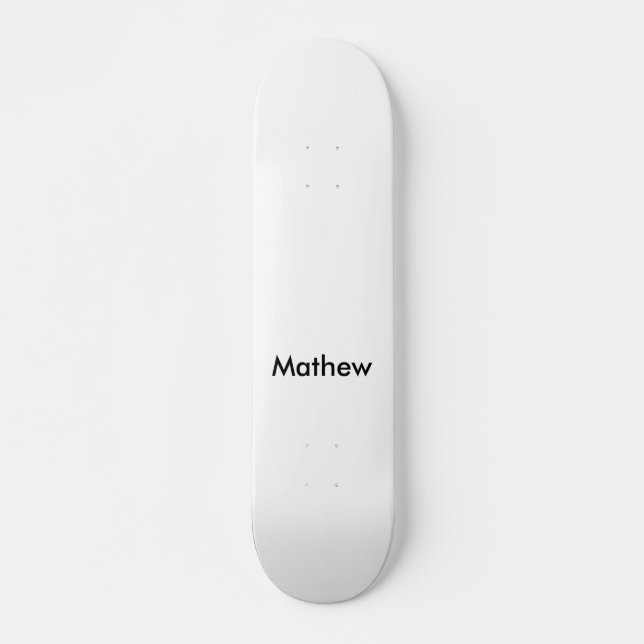 Skateboard simple initial letter monogram add your name lett  (Devant)
