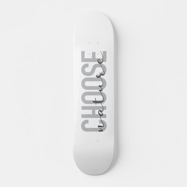 Skateboard Simple, moderne, urbain, design cool Choisir Natur (Devant)