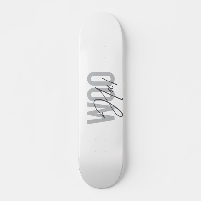 Skateboard Simple, moderne, urbain, design tendance Love Woo  (Devant)