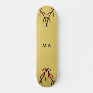 Skateboard Simple monogramme ajouter votre nom lettre man min