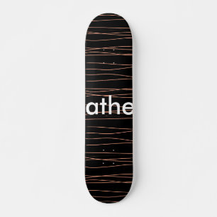 Skateboard Simple monogramme ajouter votre nom lettre man min