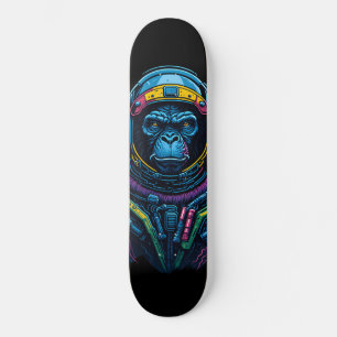 Skateboard singe astronaute
