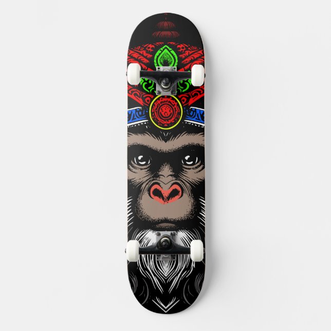Skateboard Singe Vieux Sage (Recto)