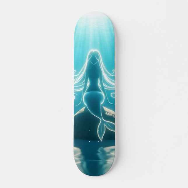 Skateboard Sirène sous-marine éclairée (Devant)