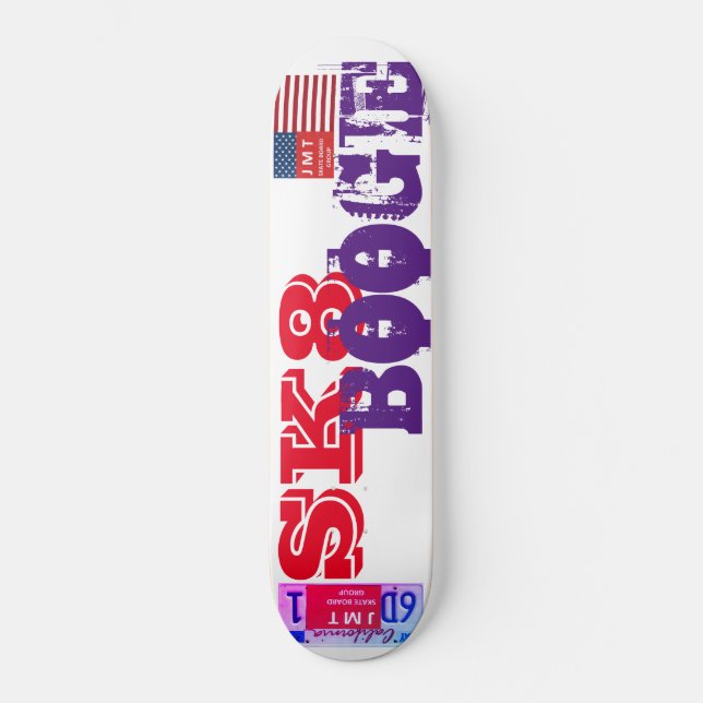 Skateboard SK8 BOGGIE Planche à roulettes (Recto)