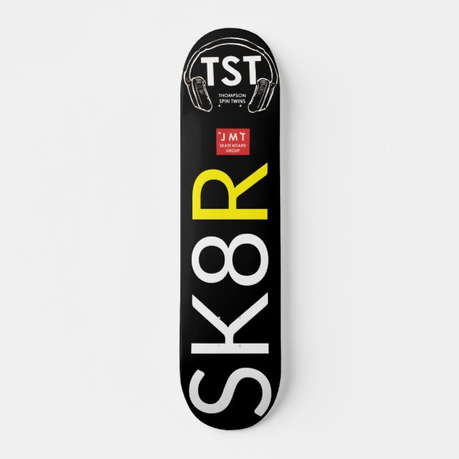 Skateboard SK8 R Patinage collectif OFFICIEL, pont de 7¾ po (Devant)