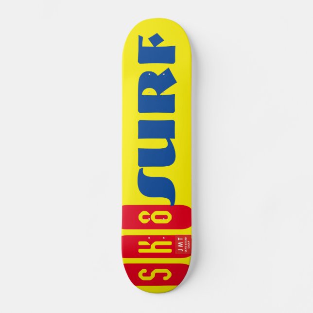 Skateboard SK8 SURF OFFICIAL Planche à roulettes (Recto)
