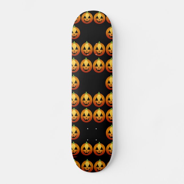 Skateboard Skate board Halloween Citrouilles (Recto)
